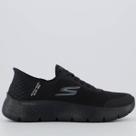 Tênis Skechers Go Walk Flex Preto Feminino Tênis Skechers Go Walk Flex Preto Feminino