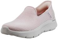 Tênis Skechers Go Walk Flex Slip-Ons Feminino Rosa Claro 11M