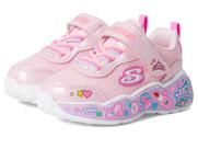 Tênis Skechers Infantil Feminino Play Scene Fun Squad Rosa Nº 8