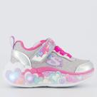 Tênis Skechers Lights Hearts Prata