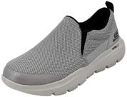 Tênis Skechers Masculino Go Walk Ultra Impeccável Cinza Claro