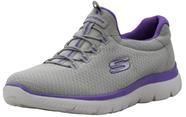 Tênis Skechers Sport Summits feminino cinza/roxo tamanho 9,5 EUA
