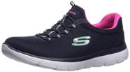 Tênis Skechers Summits feminino azul/rosa choque tamanho 10