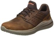 Tênis Skechers USA Delson 3.0-Ezra Leather para homens marrons