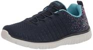 Tênis Skechers Virtue feminino azul/azul tamanho 5 de largura