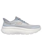 Tenis Skechers Walk Max Cushioning Hyper Burst - feminino - branco e cinza