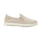 Tênis Slip On Couro Celeste Dayane Magalhães Perfuros Off White