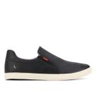 Tênis Slip On Couro Reserva Lapa Masculino - Preto