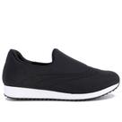 Tênis slip on elastano preto usaflex ag3611 Tênis slip on elastano preto usaflex ag3611