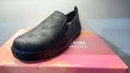 Tênis slip on em couro burnish Bottero preto