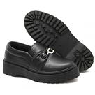 Tênis Slip On Feminino com Elástico Sola reta Leve Tratorada Confortável Passeio e Lazer