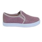 Tênis Slip On Infantil Glitter Calce Fácil Confortável
