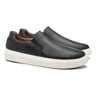 Tênis Slip On Masculino Casual Couro Plataforma