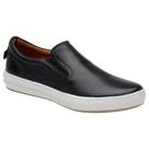 Tênis Slip On Masculino Couro Conforto Dia a Dia Casual