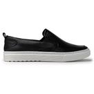 Tênis Slip On Masculino Laroche Casual em Couro Preto 07331