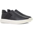 Tênis Slip On Masculino Rafarillo Casual Alth 7cm Couro Conforto Elástico