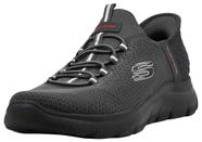 Tênis Slip-on Masculino Skechers Summits Cinza Escuro 11.5 Largura Ampla