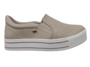 Tenis slip on plataforma feminino marte casual estiloso 010-009 - 47722 Tenis slip on plataforma feminino marte casual estiloso 010-009 - 47722
