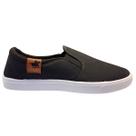 Tênis Slip On Sapato Masculino Adulto Lona Polo Energy Cor:PretoTamanho:43