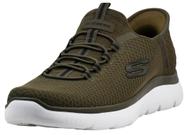 Tênis Slip-on Skechers Masculino Summits High Range Verde Oliva 13