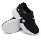Tênis Sneaker Chunky Dk shoes com Ziper Detalhe em Pedras e Sola Borracha