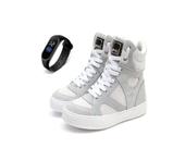 Tenis Sneaker Feminino Botinha Treino Academia Cano Alto + Relógio