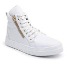 Tênis Sneaker Feminino Cano Alto Zíper Barato Cores