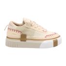 Tênis Sneaker Feminino em Tecido Bege Tênis Sneaker Feminino em Tecido Bege