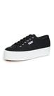 Tênis Superga 2790 Platform Unissex Preto/F Branco 4cm