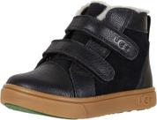 Tênis UGG Infantil Rennon II - Unissex - Preto em Camurça/Couro