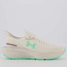 Tênis Under Armour Charged Quicker 2 Bege e Verde Tênis Under Armour Charged Quicker 2 Bege e Verde