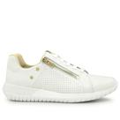 Tênis Usaflex Casual Branco Couro Zíper Tênis Usaflex Casual Branco Couro Zíper
