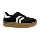 Tênis Via Marte Casual Feminino 156003 Preto + Branco