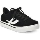 Tênis Via Marte Casual Recortes Feminino - Preto e Branco Tênis Via Marte Casual Recortes Feminino - Preto e Branco