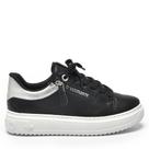 Tênis Via Marte Feminino Casual 206-001 Preto/Prata