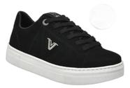 Tenis via marte preto nobuk style cor:nobuk/brilhotamanho:39