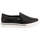 Tênis Via Marte Slip On Preto Feminino Casual Confortavel