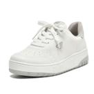 Tenis Via Marte Sola Alta Flatform Casual Feminino 042-008-07 Cor:Branco NeveTamanho:40