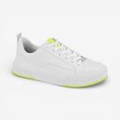 Tênis Vizzano Casual Branco com Amarelo Neon