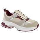 Tênis Vizzano Feminino Chunky Casual Plataforma 1487101 Cor:Branco Off VinhoTamanho:39 Tênis Vizzano Feminino Chunky Casual Plataforma 1487101 Cor:Branco Off VinhoTamanho:39