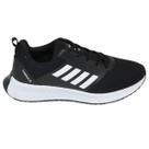 Tenis Vorax Esportivo Masculino Feminino Leve E Macio 130BF10 Preto/Branco Tenis Vorax Esportivo Masculino Feminino Leve E Macio 130BF10 Preto/Branco