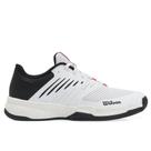 Tênis Wilson Kaos Devo 2.0 All Curt Branco Preto e Vermelho
