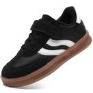 Tênis YOSFDC para crianças, meninos e meninas, tênis, corrida, preto, tamanho 3