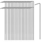 Tent Stakes Oligei, pacote 45, aço galvanizado, 18 cm e 4 mm
