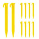 Tent Stakes TKYPZY Plastic Heavy Duty, pacote com 10, amarelo Tent Stakes TKYPZY Plastic Heavy Duty, pacote com 10, amarelo