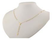 Terço Católico Completo 60 Cm 3 Mm Ouro 18k 750 Amarelo