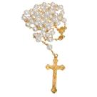 Terço Colar Católico Com Contas Em Formato De Rosa Terço Primeira Comunhão Terço Catequese Presente para mãe