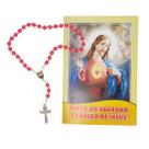 Terço com folheto Sagrado Coração de Jesus