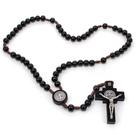 Terço da Intercessão São Bento Madeira 10mm Preto