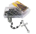 Terço De Nossa Senhora Aparecida Hematita Terço Católico Terço De Nossa Senhora Aparecida Hematita Terço Católico